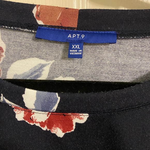 Navy floral dress - Picture 4 of 5